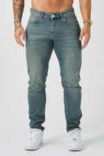 SLIM FIT JEANS 2.0 - STONE WASHED BLUE