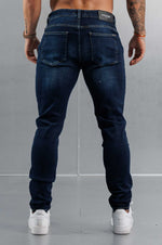SLIM FIT JEANS 2.0 - WASHED DARK BLUE