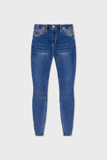 SKINNY FIT JEANS NON RIPPED - DARK BLUE