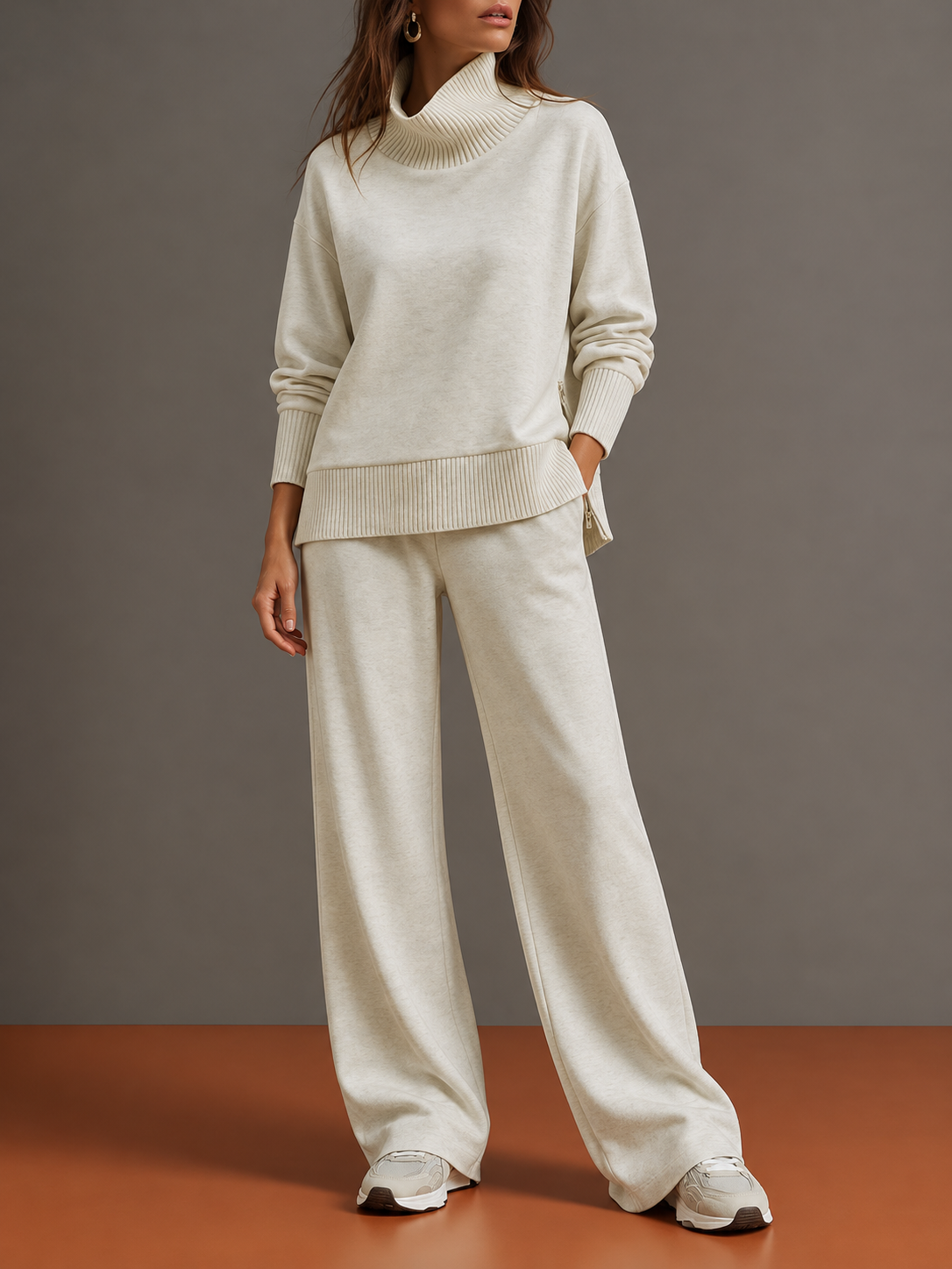 Bianca Oversized Hoodie & Wide-Leg Pants Set