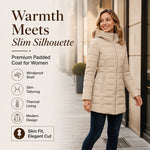 Alpine Quilted Hooded Long Coat
