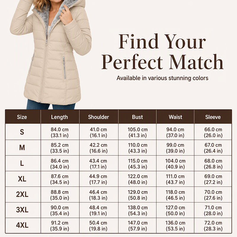 Alpine Quilted Hooded Long Coat