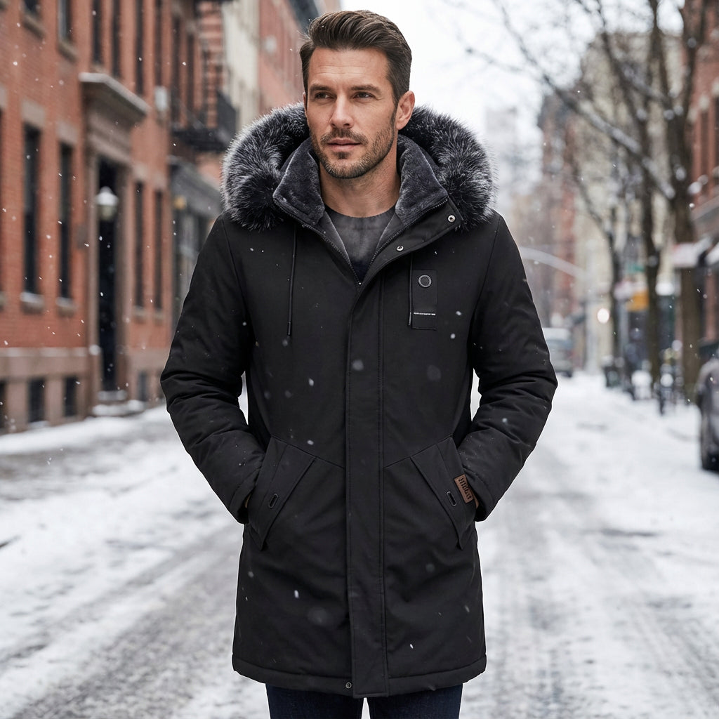 Nordic Faux-Fur Hooded Parka