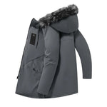 Nordic Faux-Fur Hooded Parka - Gray