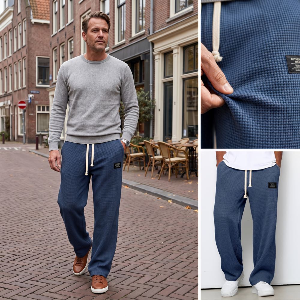 Relaxed Wide-Leg Drawstring Trousers